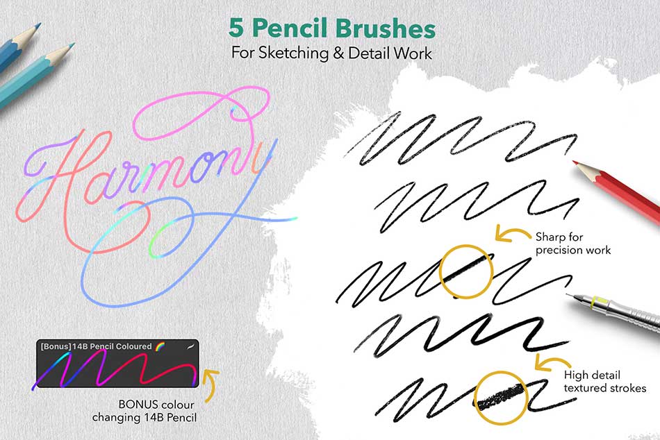 Essentials for Lettering in Procreate - Pencil Brushes