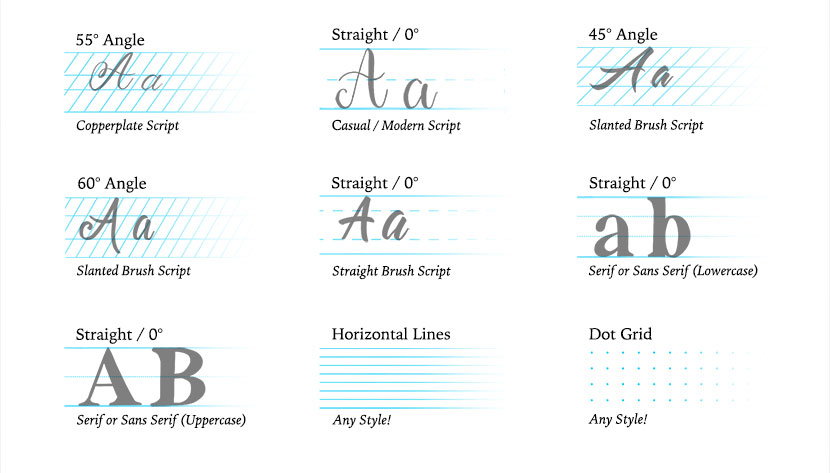 How To Make a Custom Calligraphy Guidelines Brush in Procreate