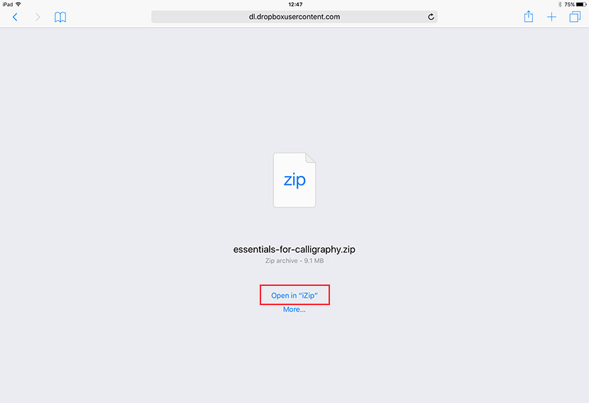 How to open zip files on your iPad