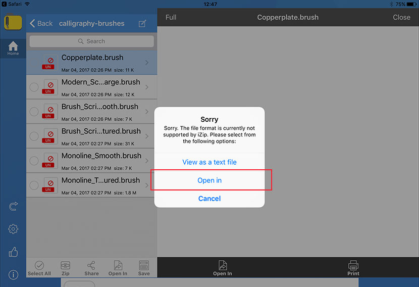 How to open zip files on your iPad