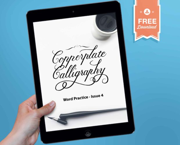 Copperplate Word Practice Guide for Procreate