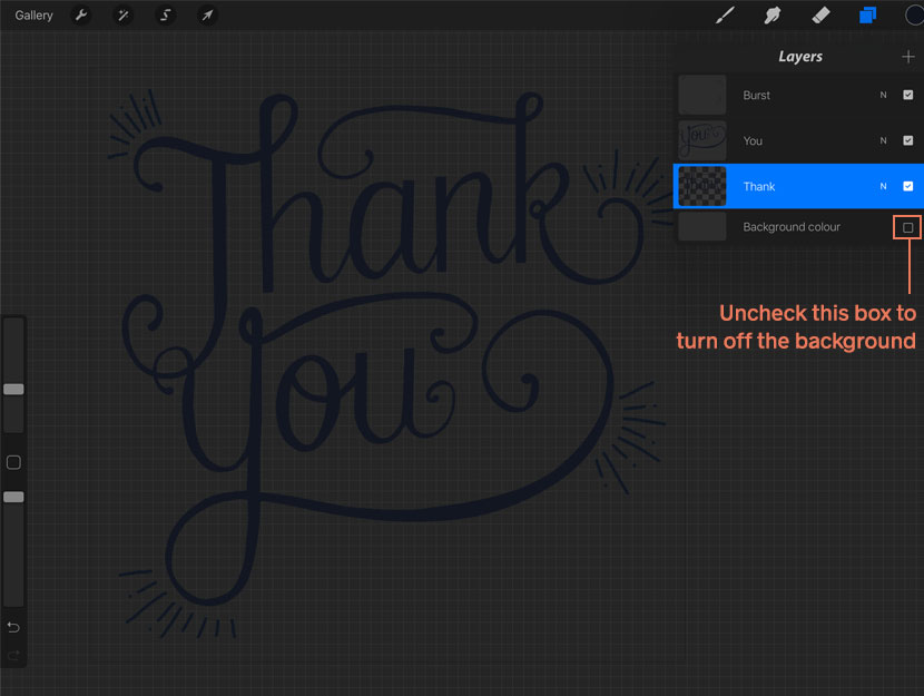 How to Vectorise Procreate Lettering