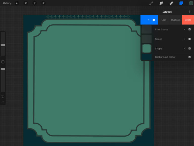 Procreate Tutorial Create A Beautiful Frame for Lettering iPad