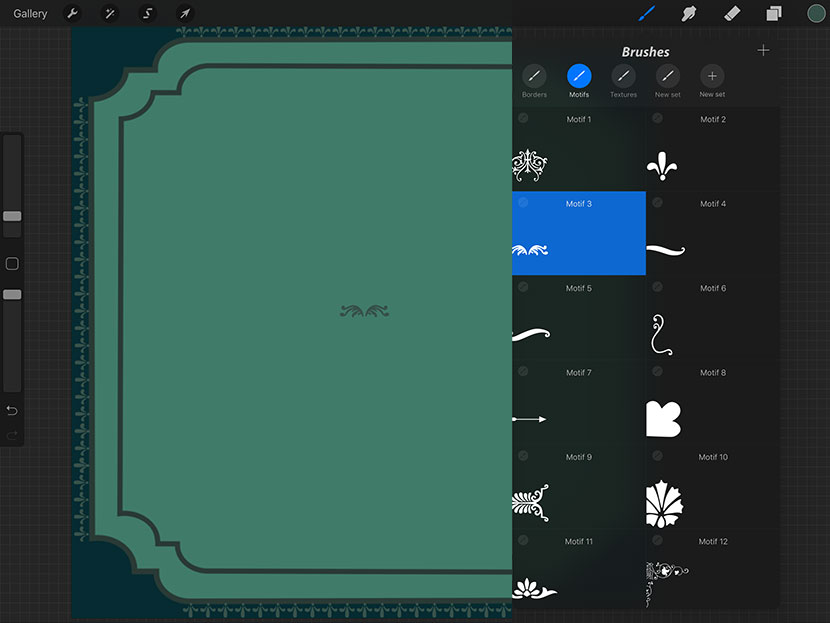 Procreate Tutorial : Create Beautiful Frames with Stamp Brushes