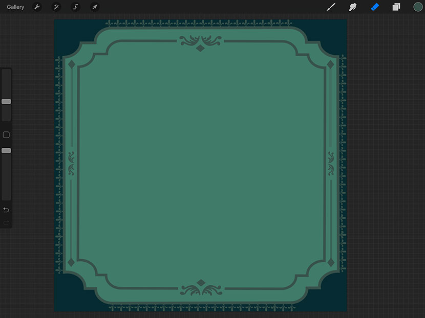 Procreate Tutorial : Create Beautiful Frames with Stamp Brushes