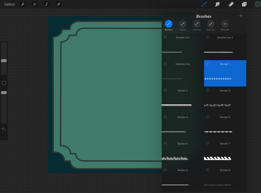 Procreate Tutorial : Create Beautiful Frames with Stamp Brushes
