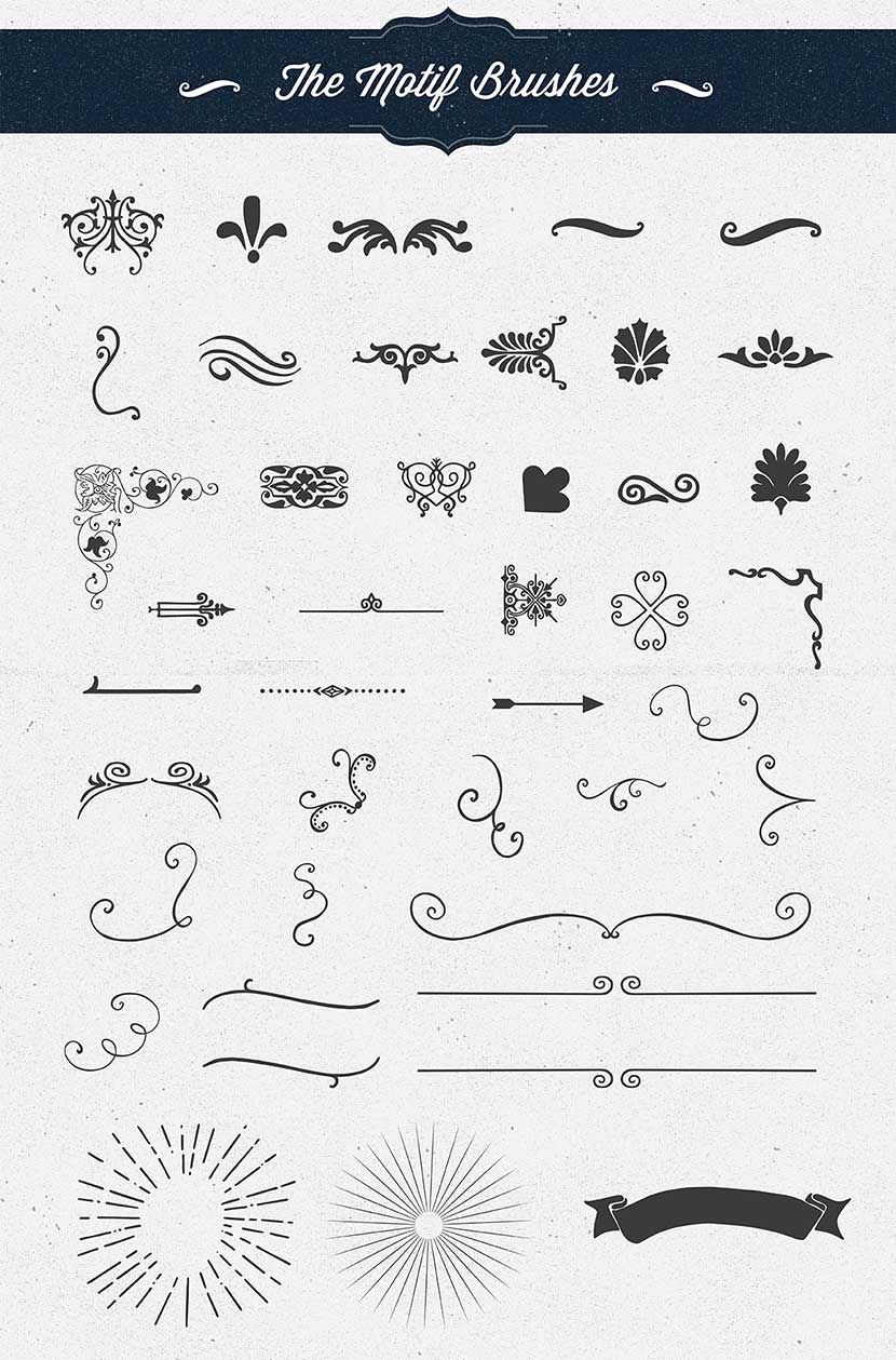 Shape and Ornament Brushes for Procreate