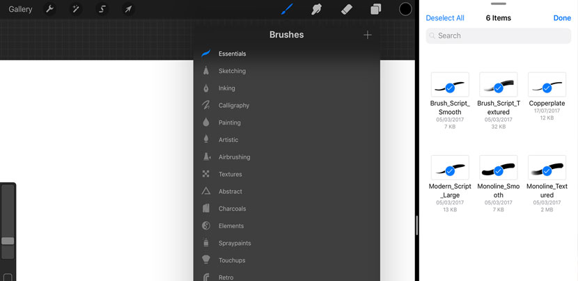 How to install brushes into Procreate 4