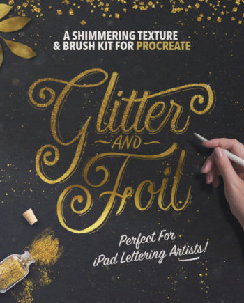 Glitter and Foil Kit for Procreate - Textures and Brushes