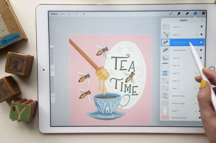 Top 10 Skillshare classes for iPad Lettering Artists - Illustrating on the iPad Pro with Procreate - Brooke Glaser