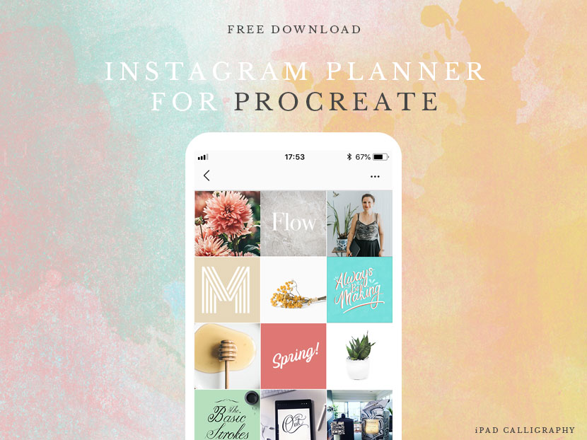 Instagram Feed Planner for Procreate