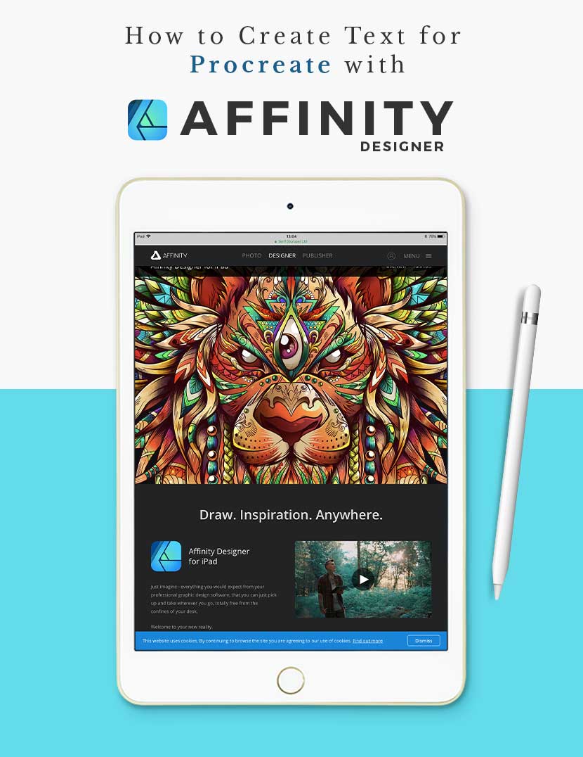 How to Create Text for Procreate with Affinity Designer