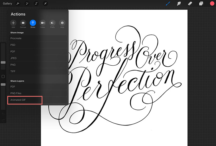 Procreate 4.3 - Animated GIFs