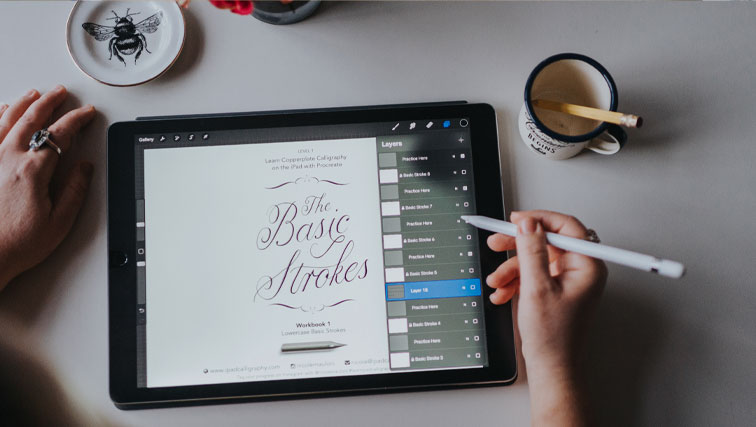 Learn Copperplate Calligraphy on the iPad - Digital Course