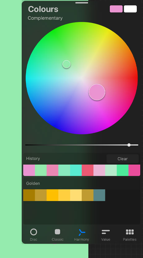 New Color Features In Procreate 5 Color Harmony More Ipad