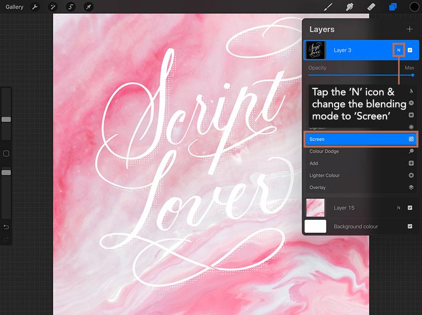 Remove Backgrounds Easily With Blending Modes IPad Calligraphy