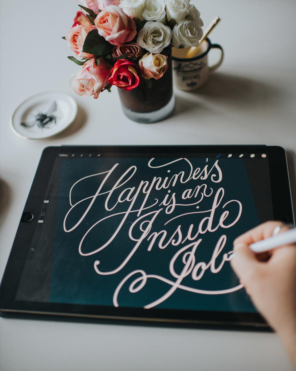 Learn Copperplate Calligraphy on the iPad