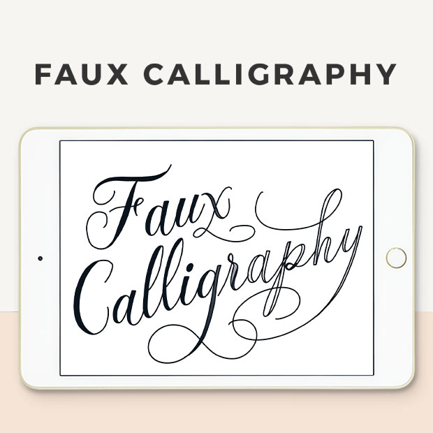 Free Faux Calligraphy sample