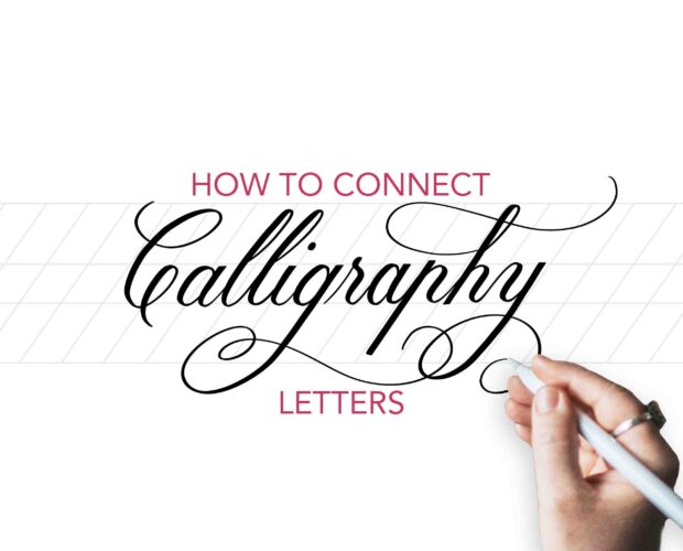 How to connect calligraphy letters