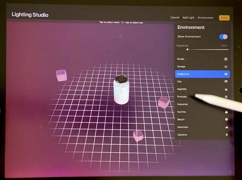 Procreate 5.2 Change environment