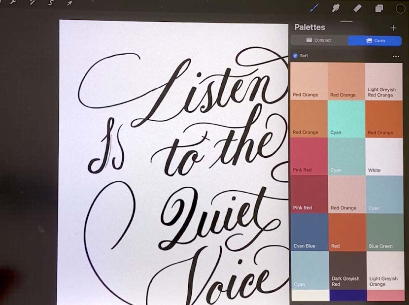 Procreate 5.2 Colour Cards