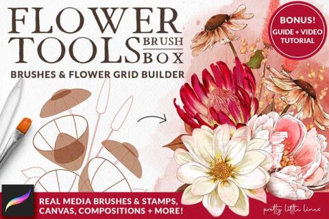 Flower Tools Brush Box for Procreate