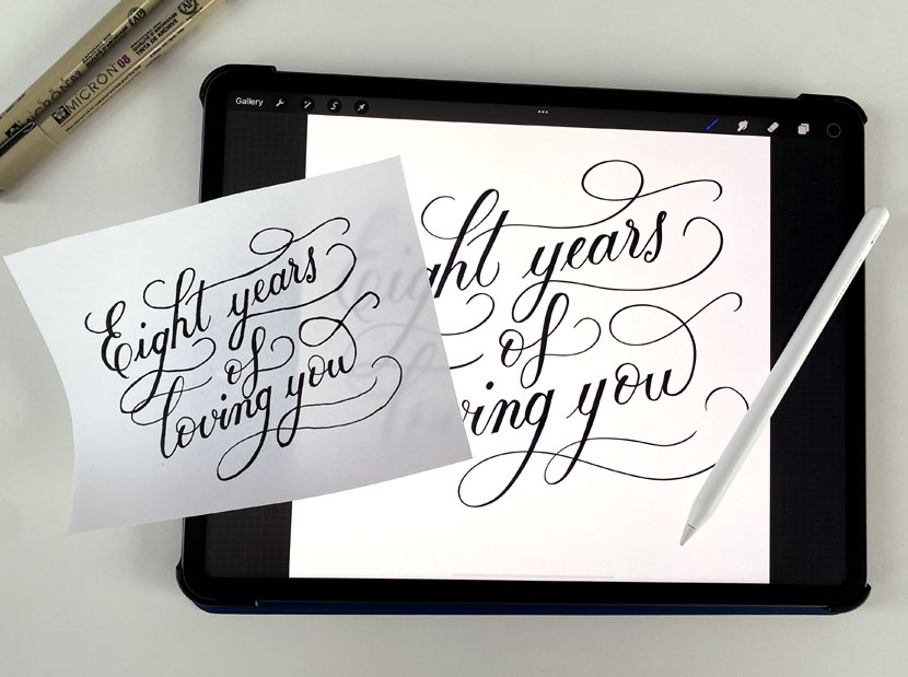 Turn your iPad into a Lightbox - transfer digital design to paper 