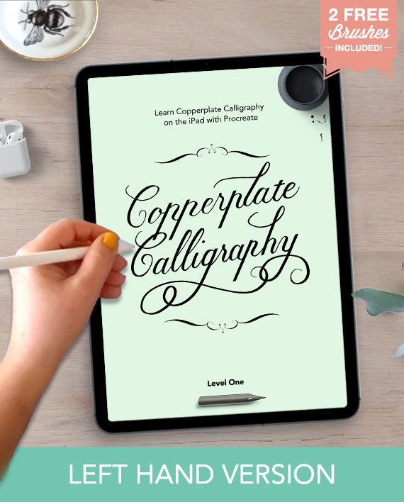Learn Calligraphy on the iPad in Procreate - Left Hand Version