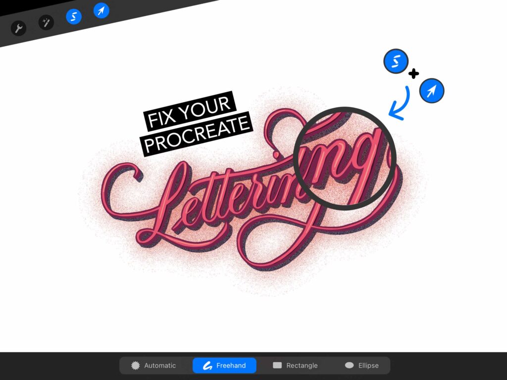 Do this to fix Procreate Lettering
