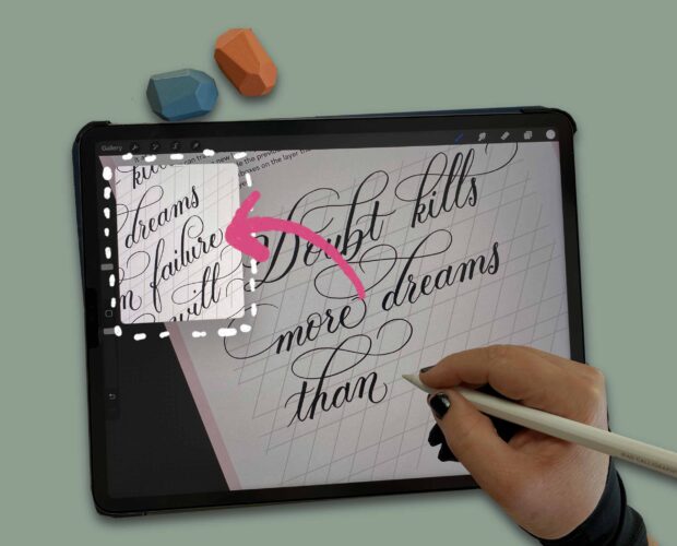 Procreate's Reference Feature Image for Calligraphy