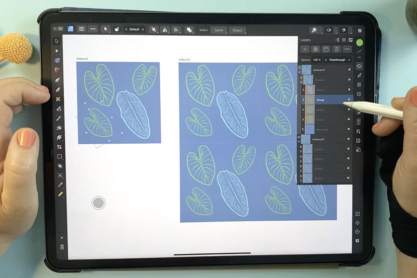 Affinity Designer Live Pattern Preview