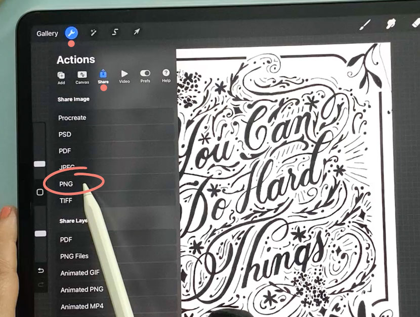 Convert Procreate Artwork to Vector - Step 1